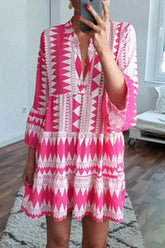 Minikleid mit geometrischem Print